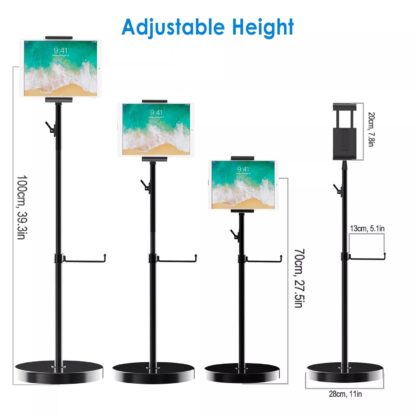 Height-Adjustable Gooseneck Floor Stand - Image 2