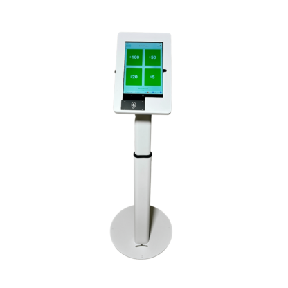 Tap and Give Kiosk With Floor Stand